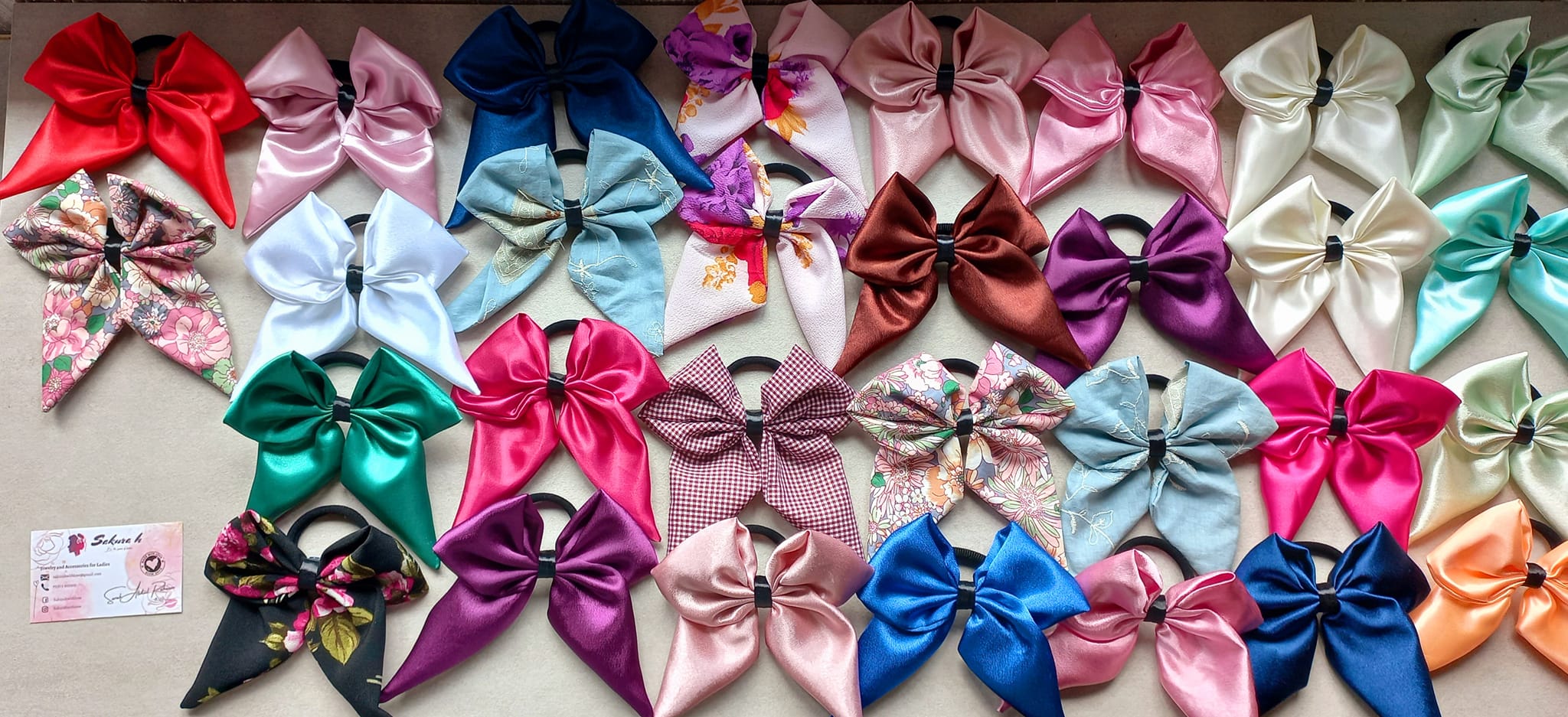 Wholesale Sailor Bow – Satin & Cotton (Elastic Only)_1