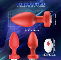 PLUG ANAL VIBRATORIO A CONTROL REMOTO 