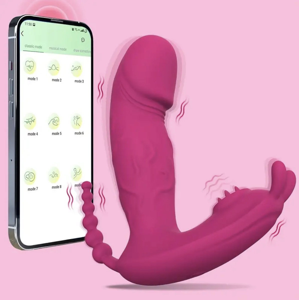 DILDO VIBRATORIO TRIPLE ACCIÓN _0