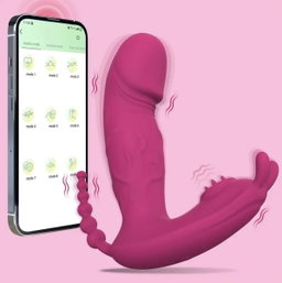 DILDO VIBRATORIO TRIPLE ACCIÓN 