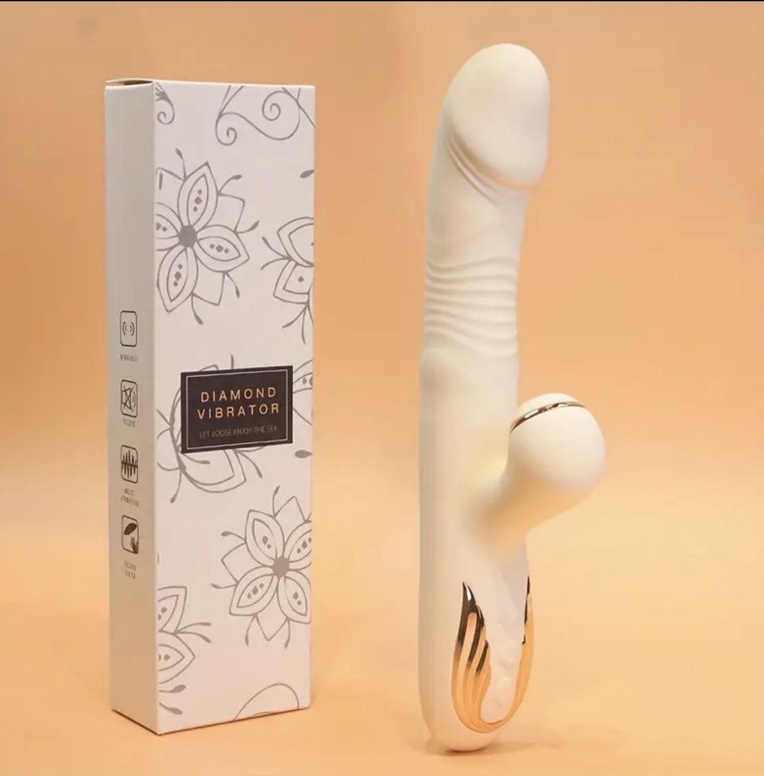 DILDO VIBRATORIO MÁS SUCCIÓN DE CLITORIS