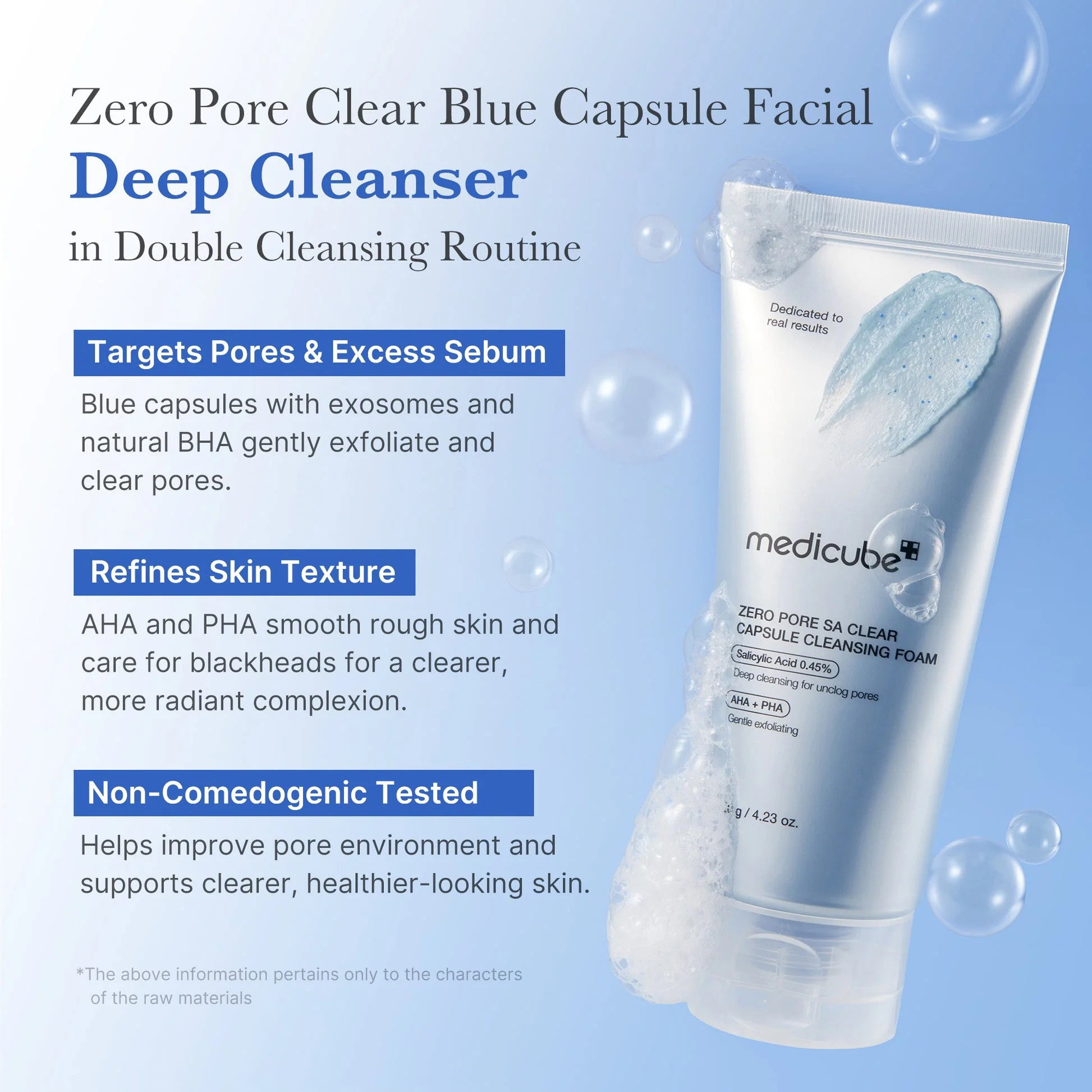 Medicube Zero Pore SA Clear Capsule Cleansing Foam - 120g_2