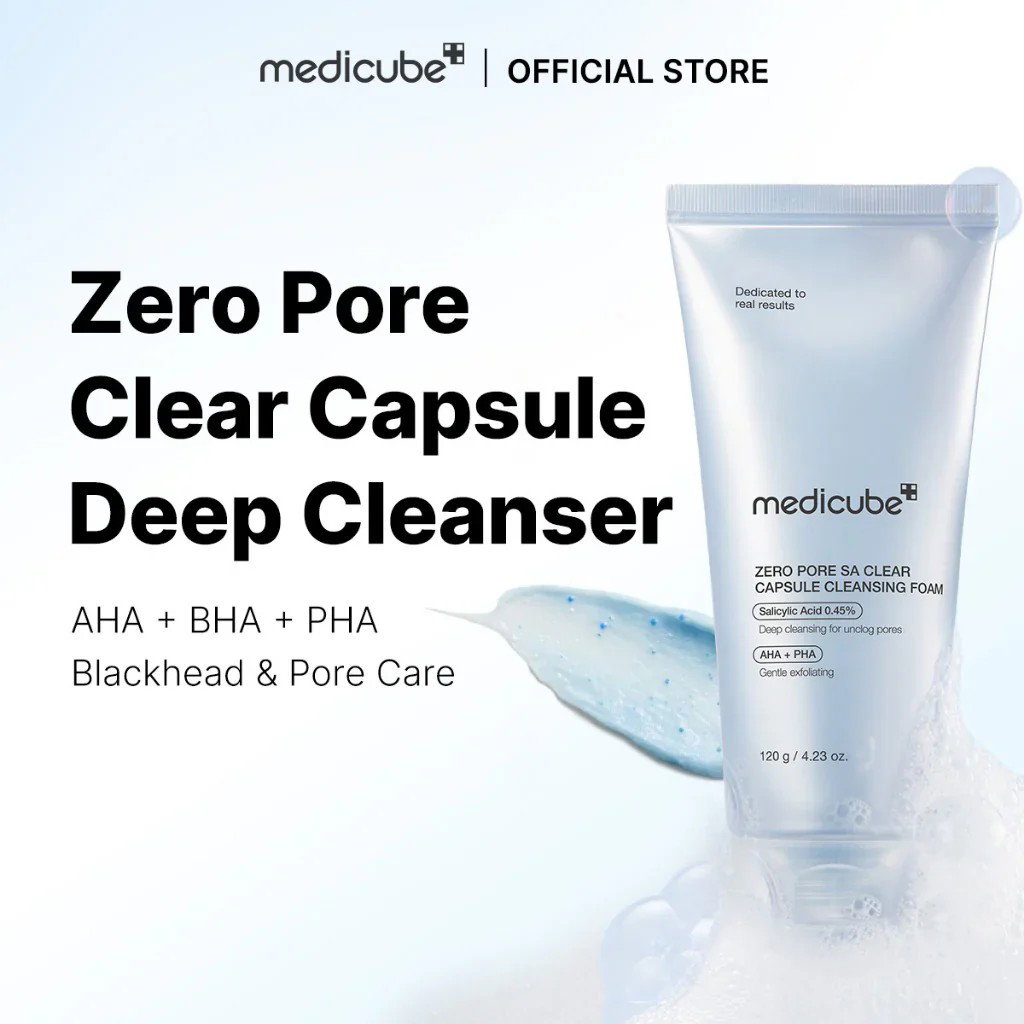 Medicube Zero Pore SA Clear Capsule Cleansing Foam - 120g_1