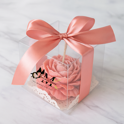 Peony Candle Wedding Favours