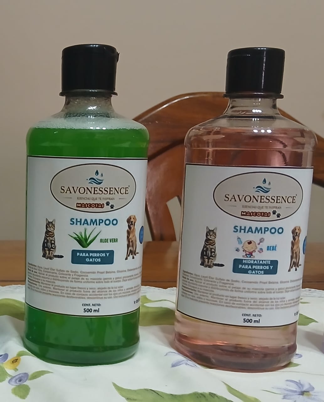 Shampoos para mascotas (perros y gatos) 500 ml
