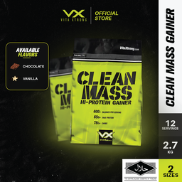 VITAXTRONG Clean Mass Hi-Protein Gainer (10lbs/4.5kg) | Build Muscle, High protein, Max Muscle Growth [VX]