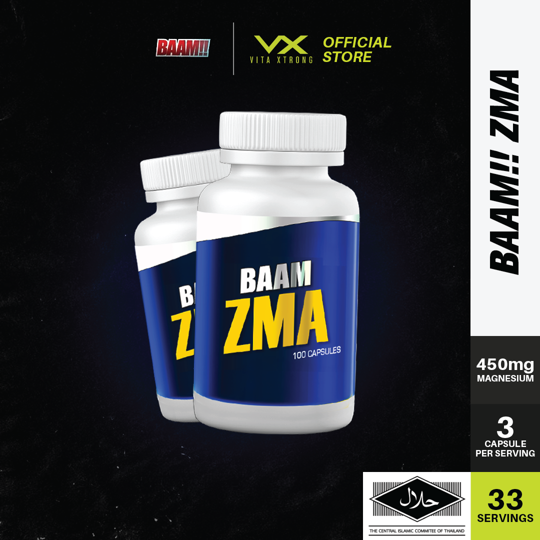 BAAM!!™ ZMA (100 Caps) | Zinc, Magnesium & Vitamin B6 | Sleep, Recovery & Hormonal Support | Muscle Growth Performance_0