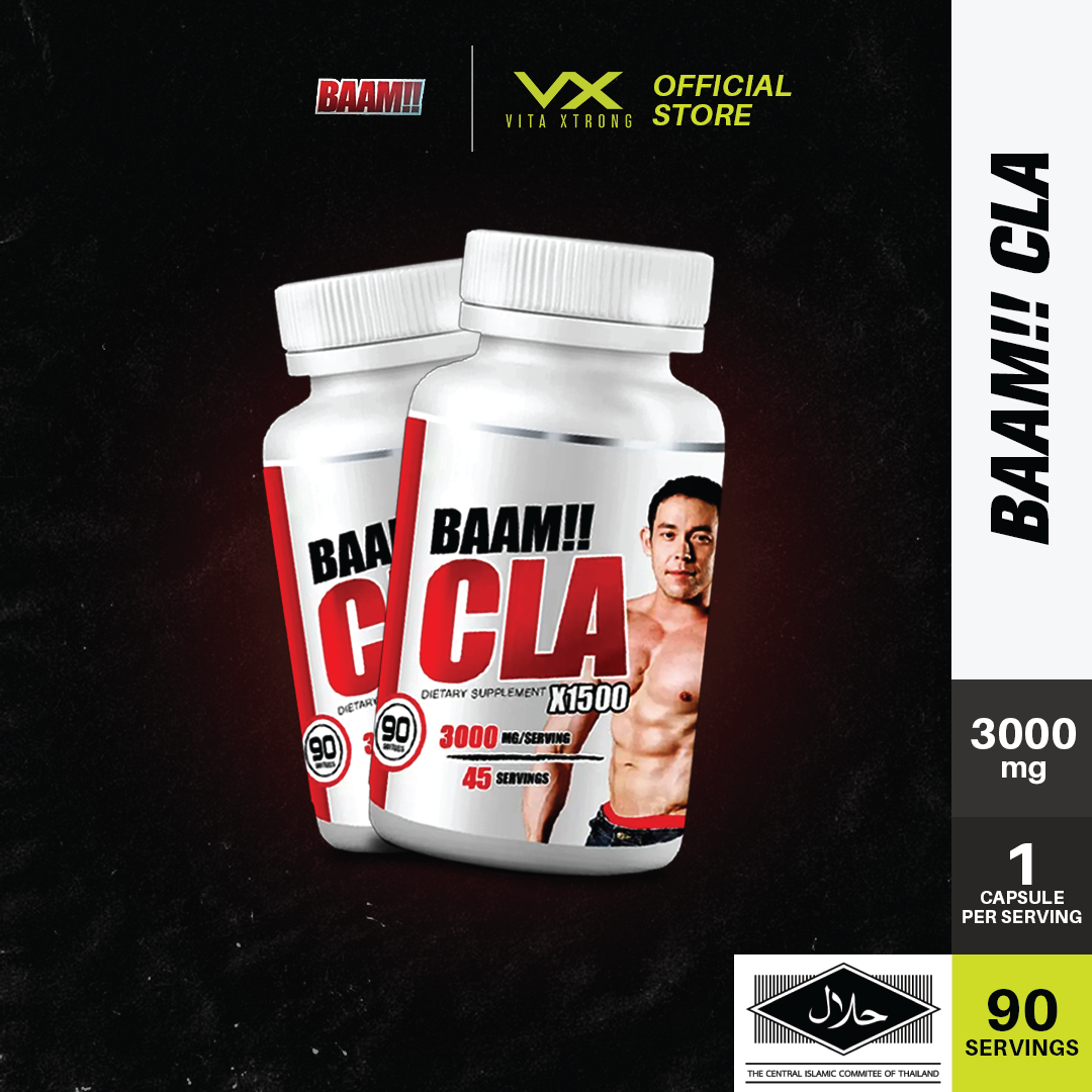 BAAM!!™ CLA X1500 3000mg (90 Caps) | Non-Stim Fat Burner | Lean Muscle, Weight Loss • Metabolism Booster Support