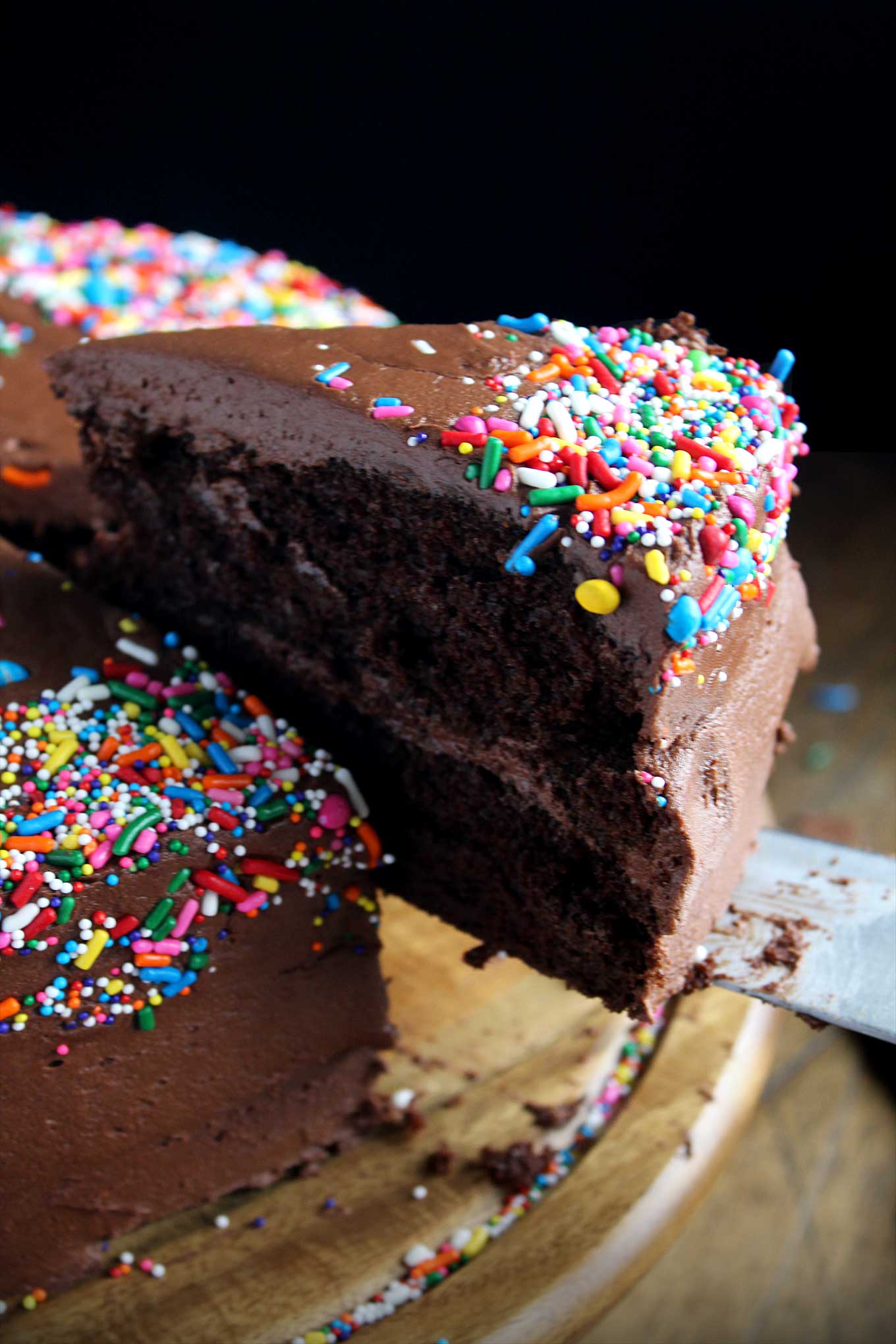 Budget Chocolate Confetti Cake _1