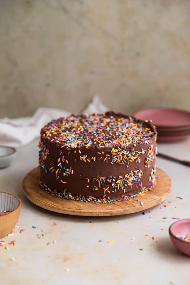Chocolate Confetti Cake