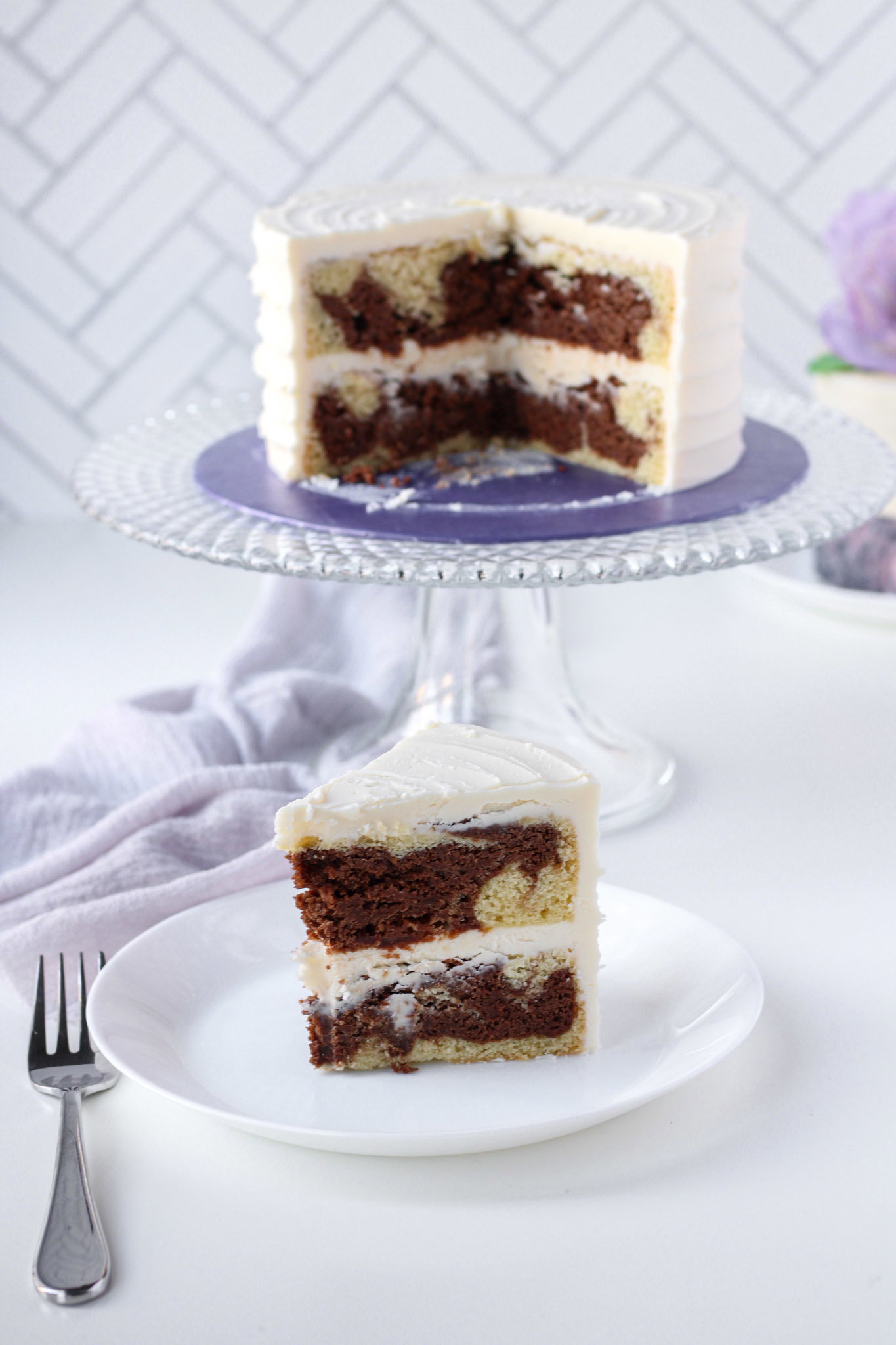 Budget Vanilla Marble Cake _1