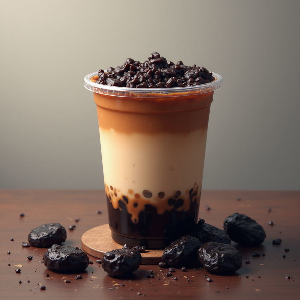 Three Layer Tea With Grassjelly_0