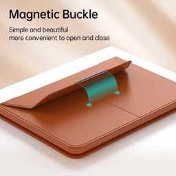 💻M2 Sac en cuir Protège PC Support 3 en 1  taille 13" 14" 15" 16"17" pouces ✅ Design professionnel et épuré ✅ Surface antidérapante + tapis de souris intégré 