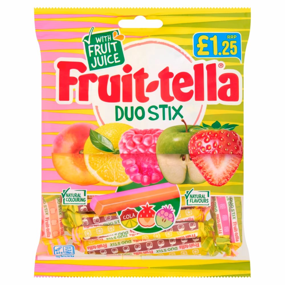 Fruit-tella Duo Stix Bag 135g