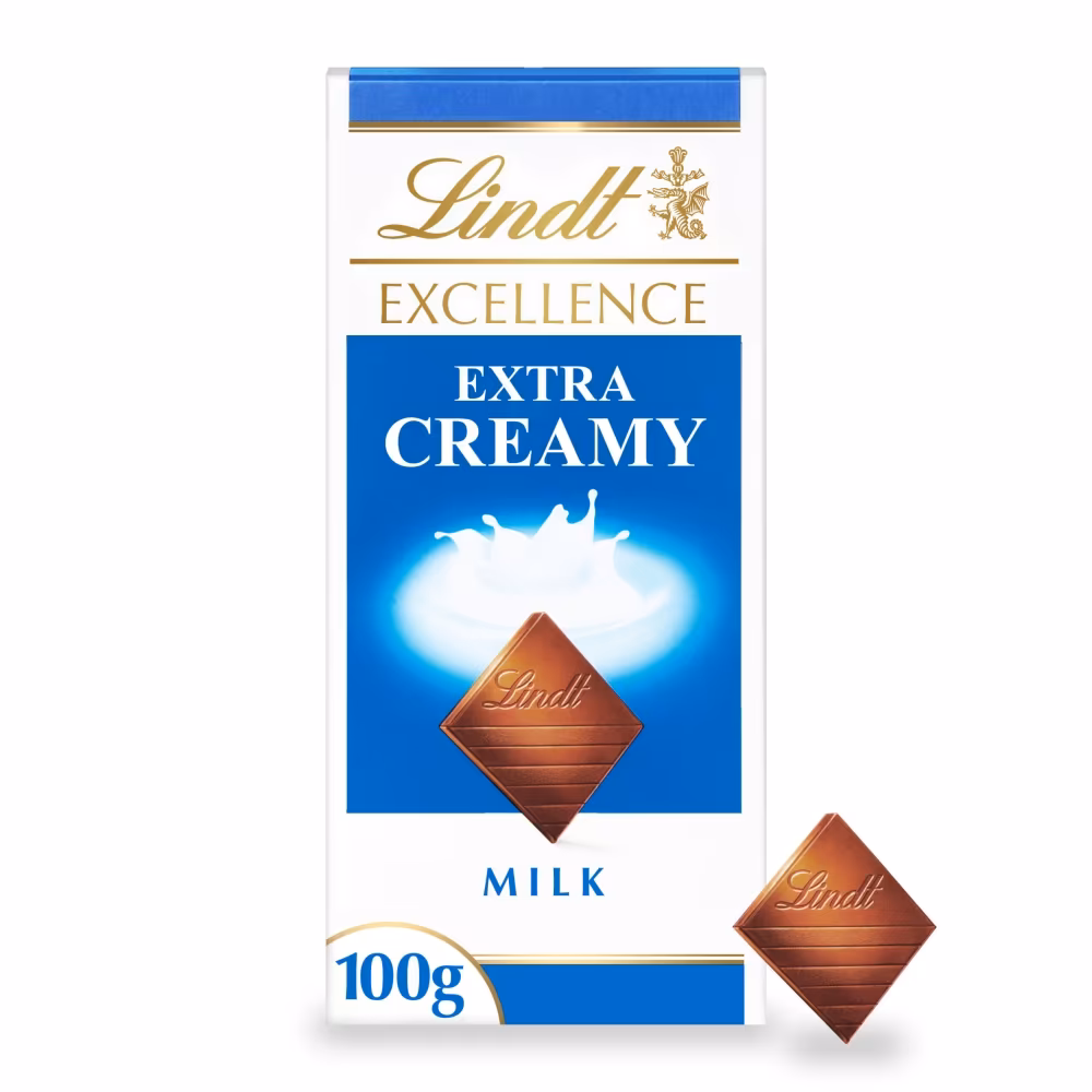Lindt Excellence Milk Extra Creamy Chocolate Bar 100g_0