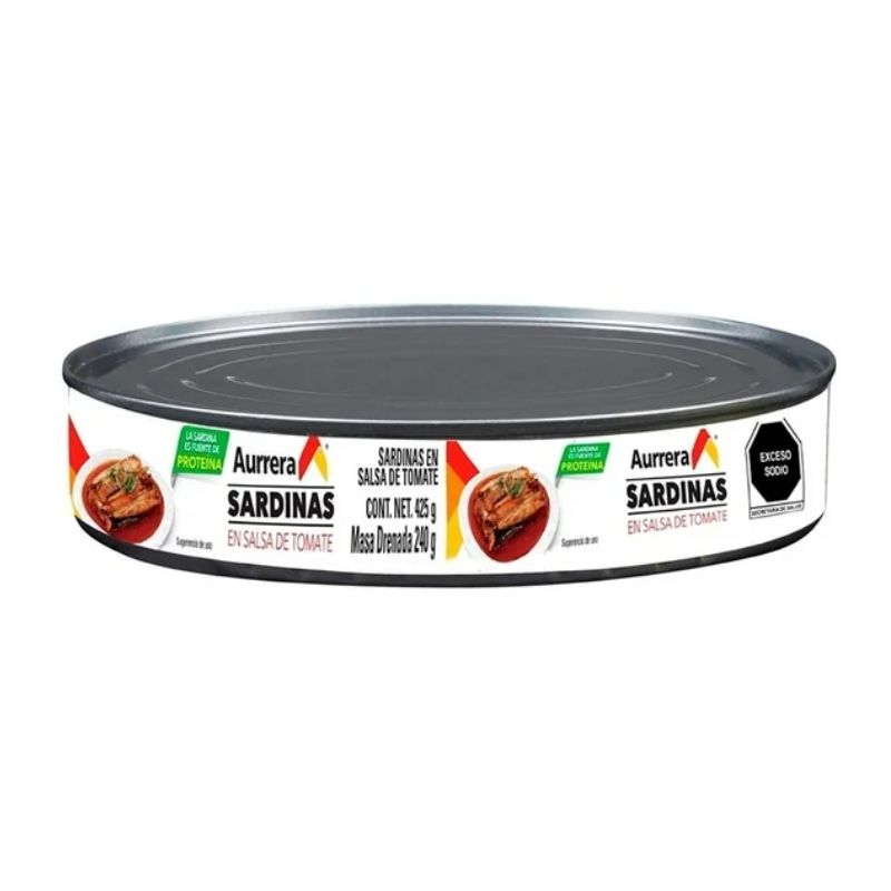 Sardinas en Salsa de Tomate Aurrera 425g