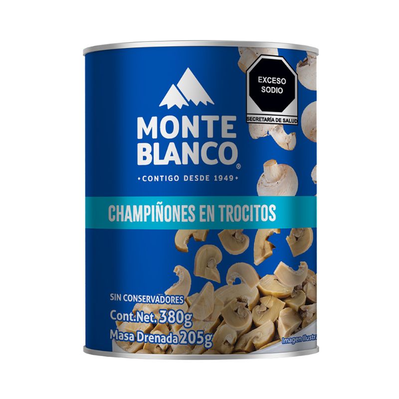 Champiñones en Trocitos Monte Blanco 380g 