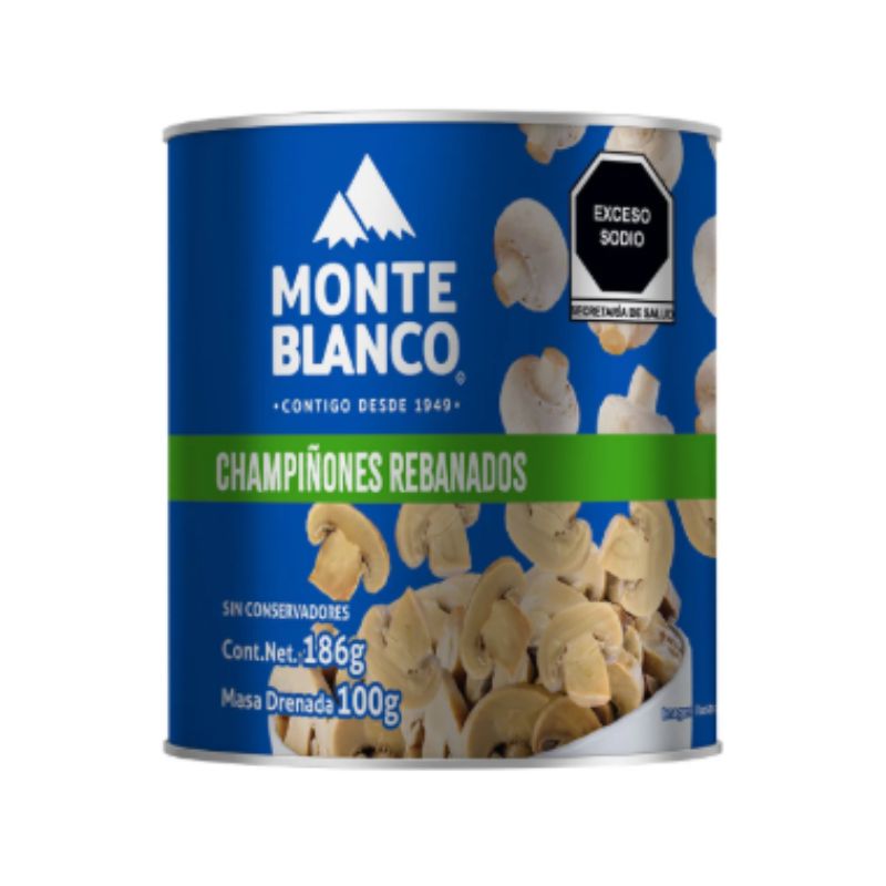Champiñones Rebanados Monte Blanco 186g