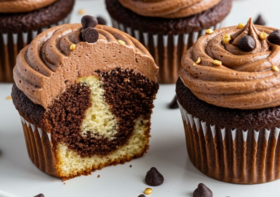 Chocolate Marble Cup Cakes _0