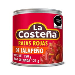 Rajas Rojas La Costeña 220g