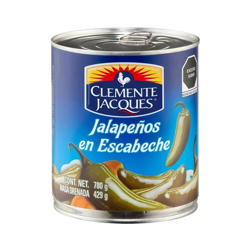Jalapeños Enteros Clemente Jacques 780g