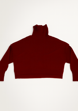 Suéter rojo con cuello tortuga - Size M