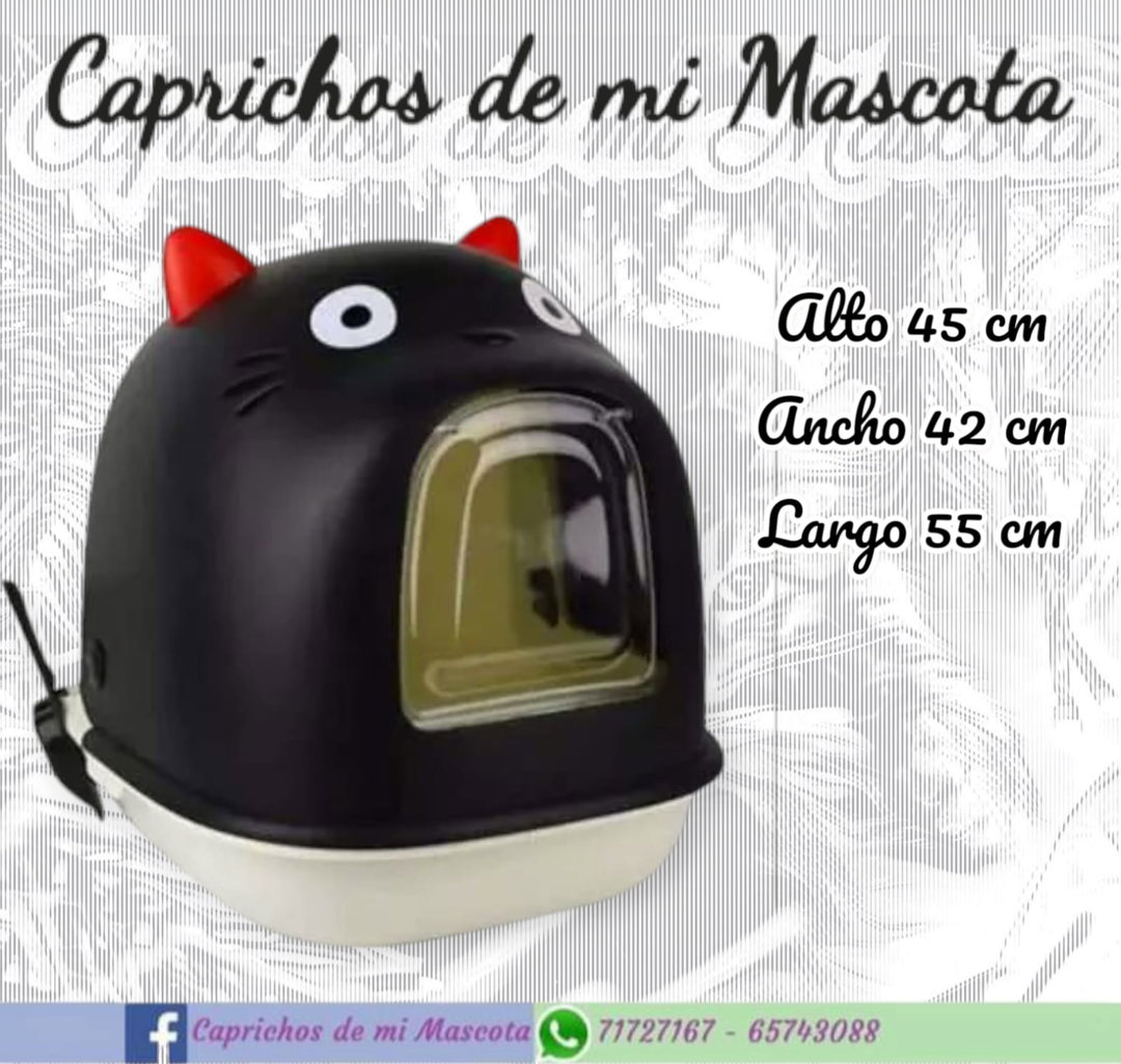 Arenero Cerrado Cara de Gato
