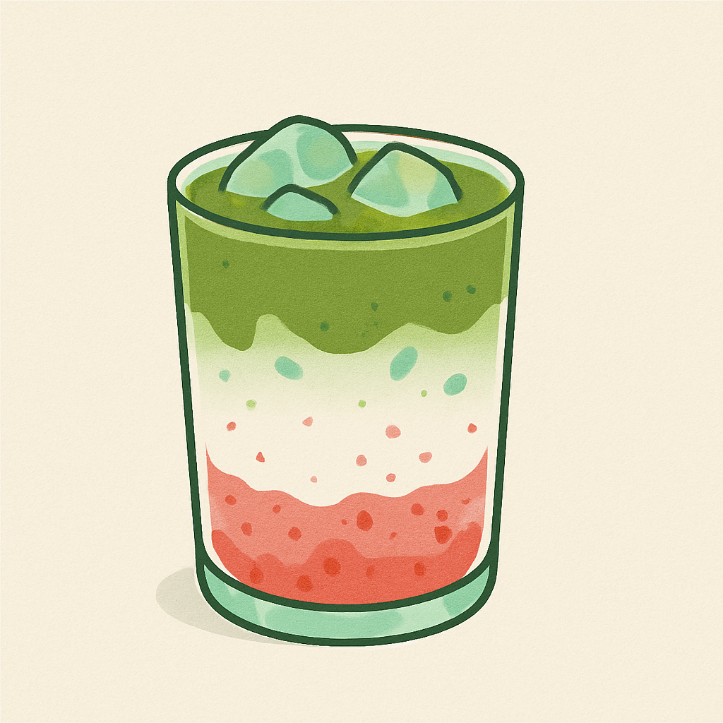 Strawberry Iced Matcha Latte [Okumidori]_0