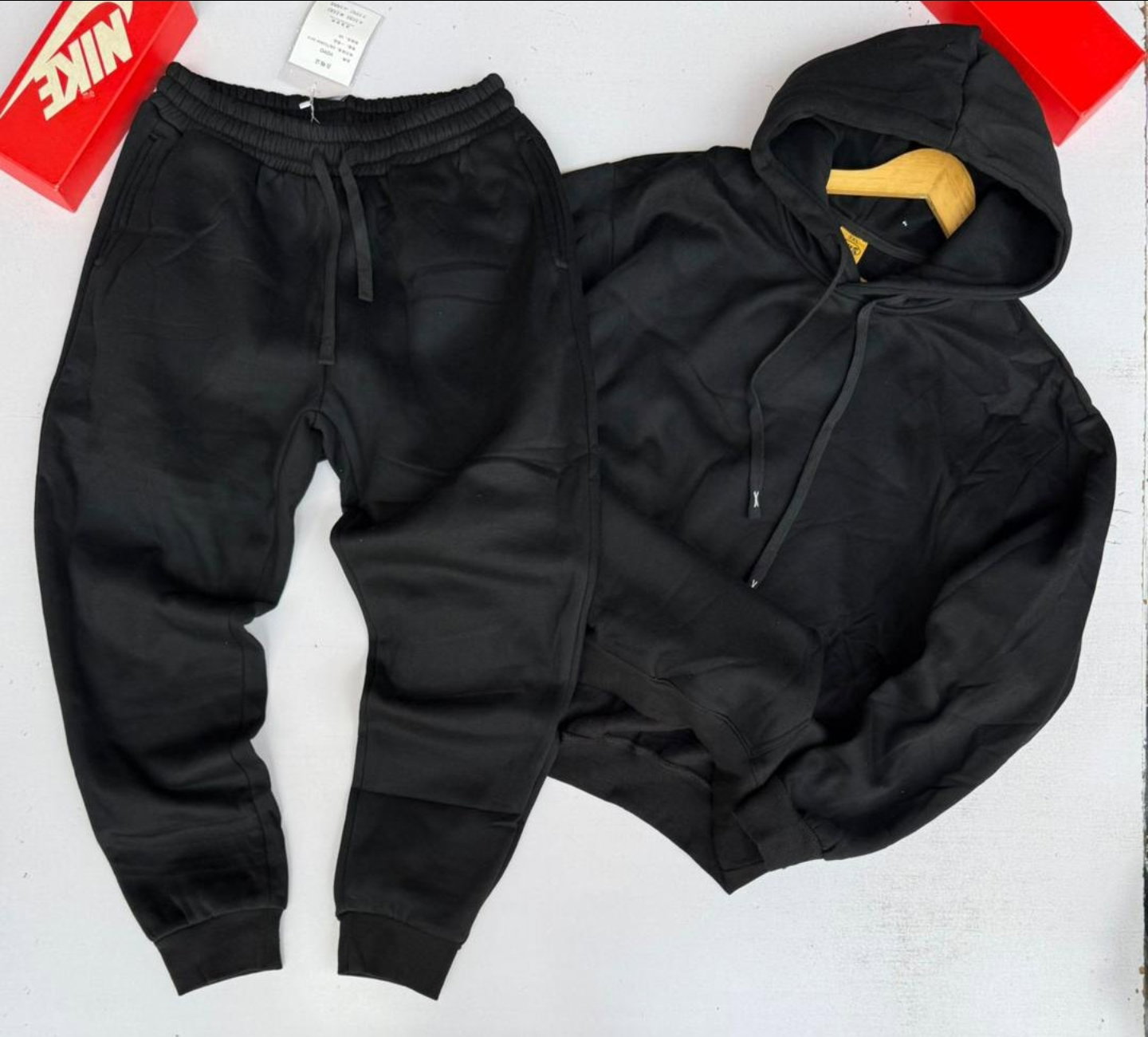 Mens black jumper and sweaterpants 