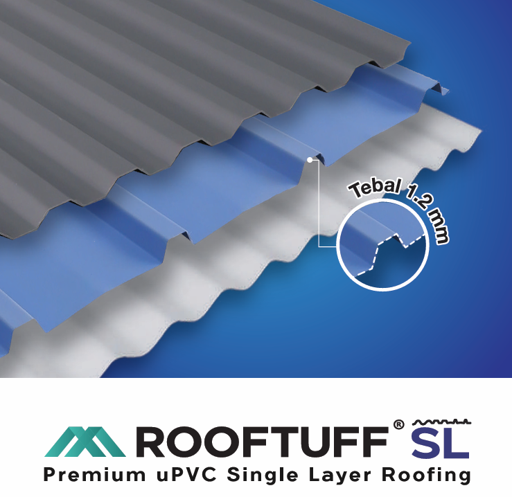 Rooftuff SL 1000 1.2mm Single layer UPVC