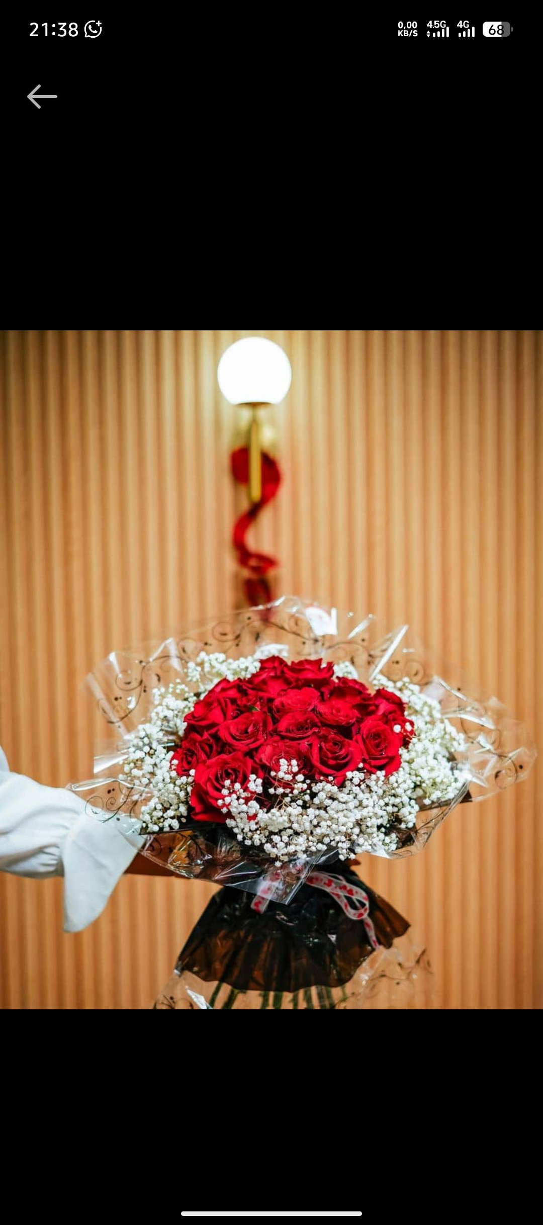 Bouquet garni de 15 roses rouges 