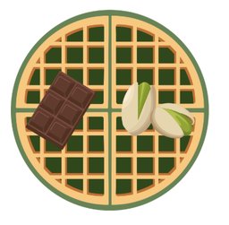 Premium Waffles with Spread