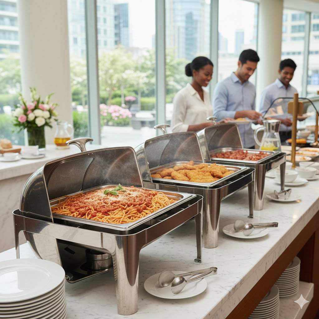 LARGE BUFFET CHAFING CATERING HOTEL_1