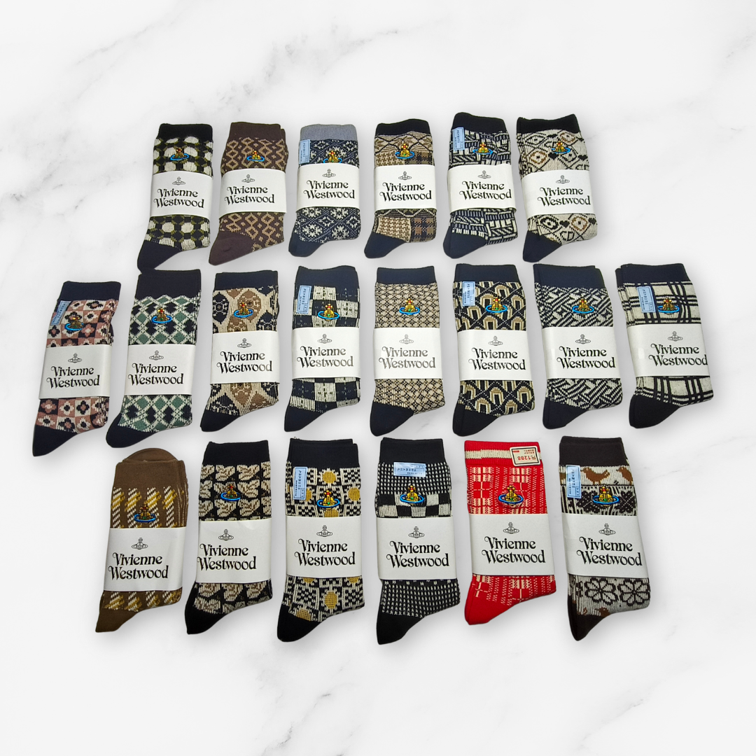 [20036] - 3 Pairs Women’s Cotton Blend High-Cut Crew Socks – Breathable Stripes/Shapes & Everyday Comfort_2