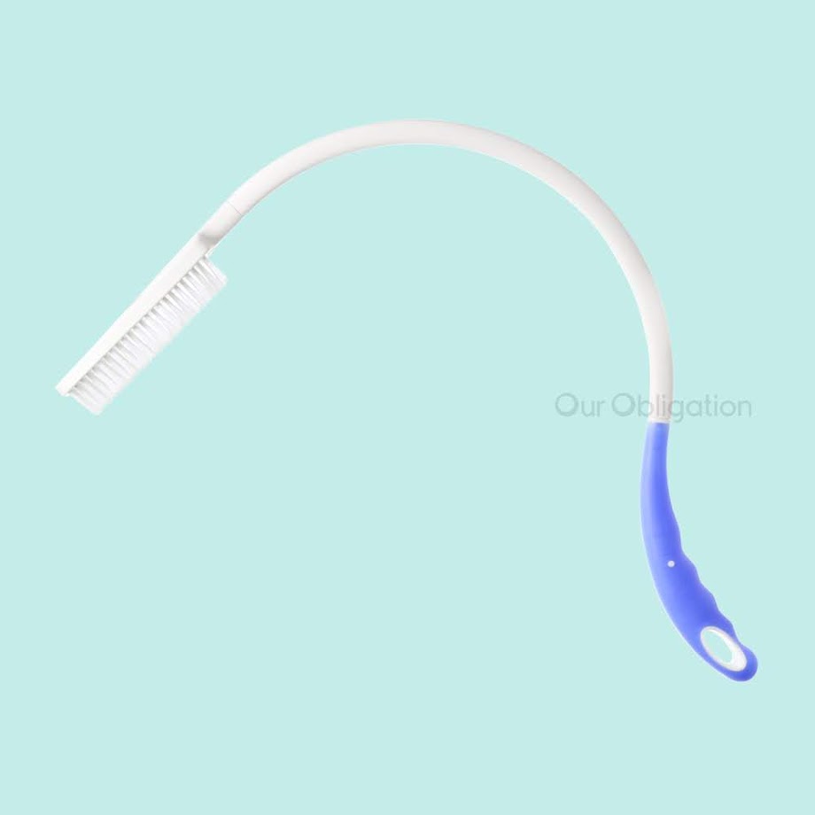 Our Obligation Curved Handle Bath Brush