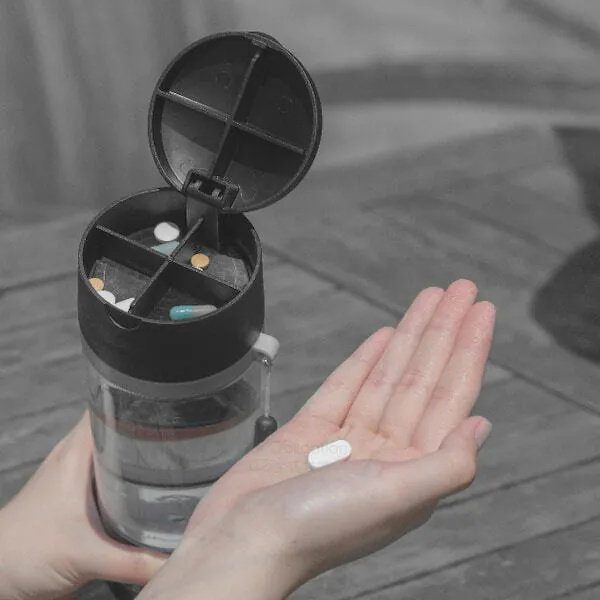 Our Obligation Multi-function Pill Box Water Bottle (Random Colour)_2