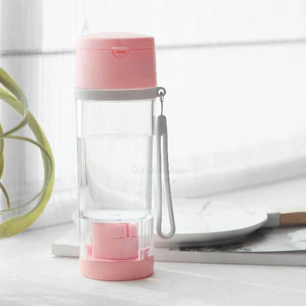 Our Obligation Multi-function Pill Box Water Bottle (Random Colour)_4