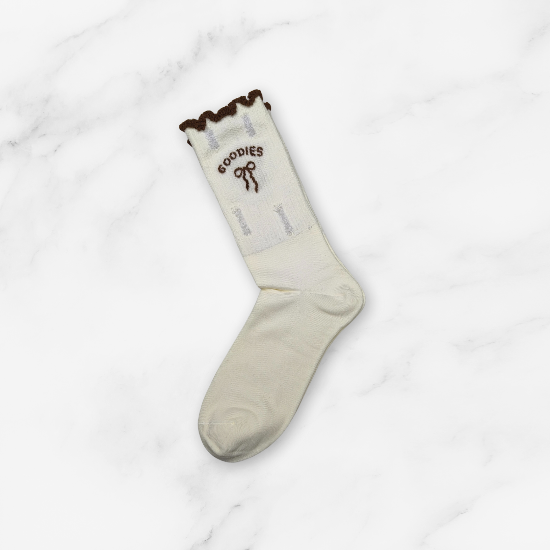 [10081B] - 5 Pairs Women’s High-Cotton High-Cut Crew Socks – Breathable Shapes/Stripes & Everyday Comfort_5