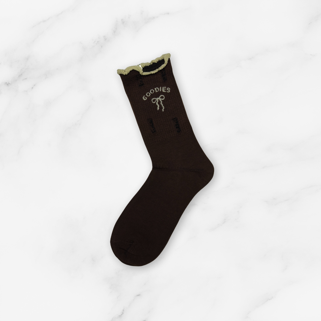 [10081B] - 5 Pairs Women’s High-Cotton High-Cut Crew Socks – Breathable Shapes/Stripes & Everyday Comfort_4