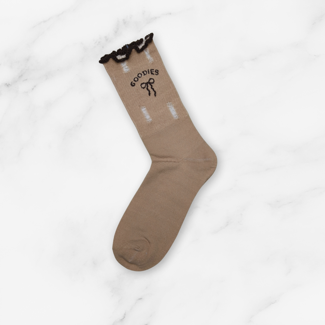[10081B] - 5 Pairs Women’s High-Cotton High-Cut Crew Socks – Breathable Shapes/Stripes & Everyday Comfort_6