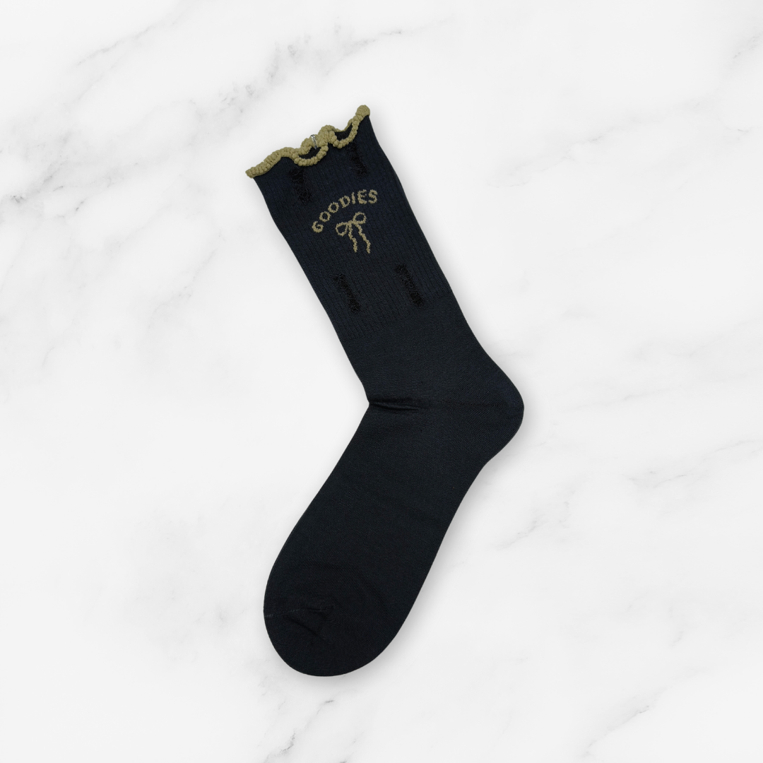 [10081B] - 5 Pairs Women’s High-Cotton High-Cut Crew Socks – Breathable Shapes/Stripes & Everyday Comfort_3