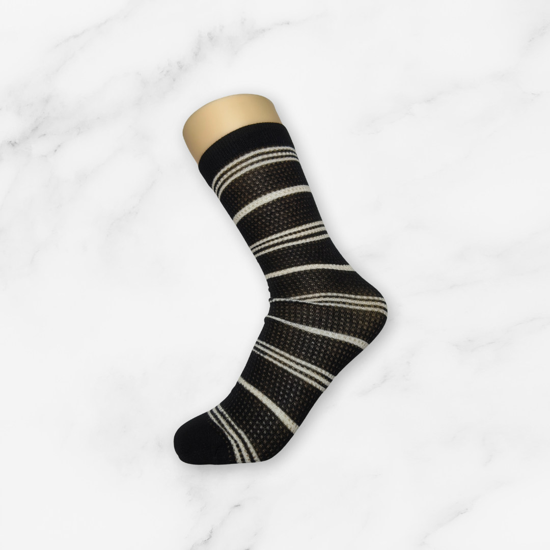 [10094] - 2 Pairs Women’s Bamboo High-Cut Crew Socks – Soft, Breathable & Eco-Friendly Comfort _8