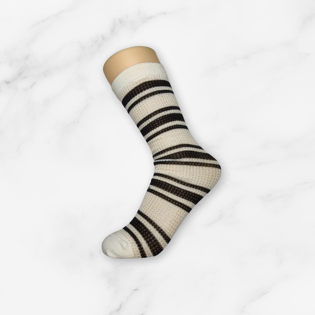 [10094] - 2 Pairs Women’s Bamboo High-Cut Crew Socks – Soft, Breathable & Eco-Friendly Comfort _9