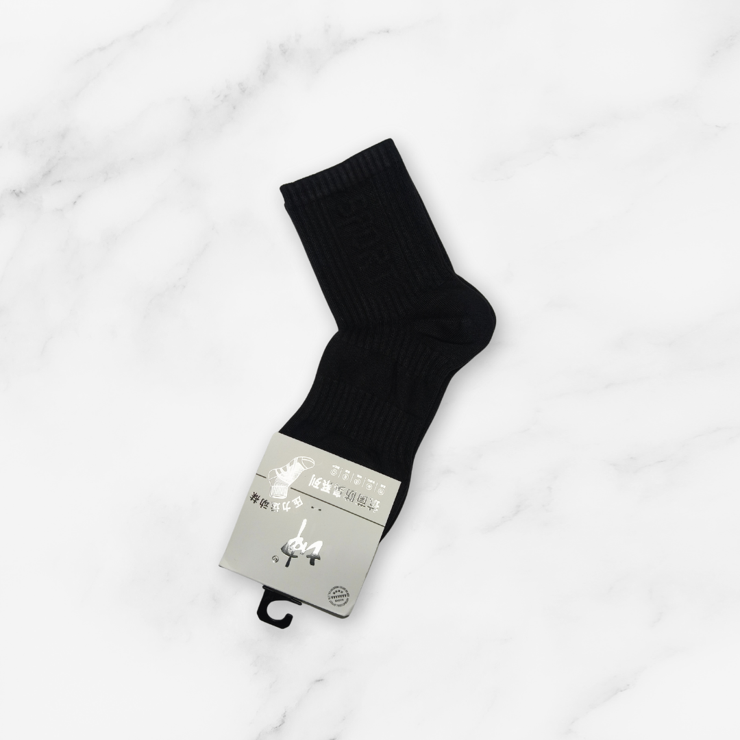 [10095] - 3 Pairs Men’s Cotton Blend High-Cut Crew Socks – Breathable & Everyday Comfort _2