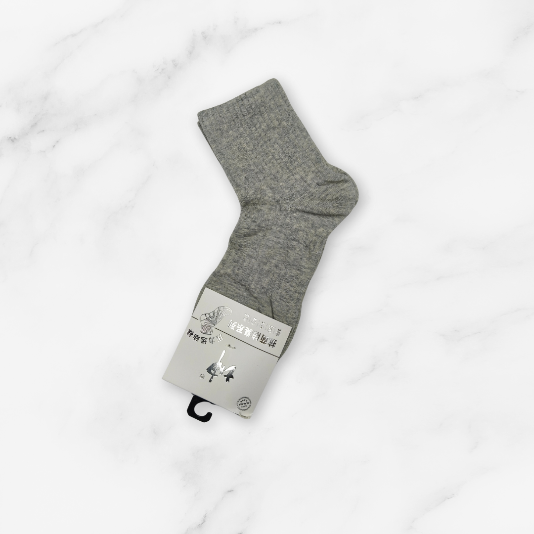 [10095] - 3 Pairs Men’s Cotton Blend High-Cut Crew Socks – Breathable & Everyday Comfort _3