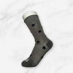 [10096] - 2 Pairs Women’s Cotton Blend Slouch Socks – Breathable Dots/Plain & Comfort 