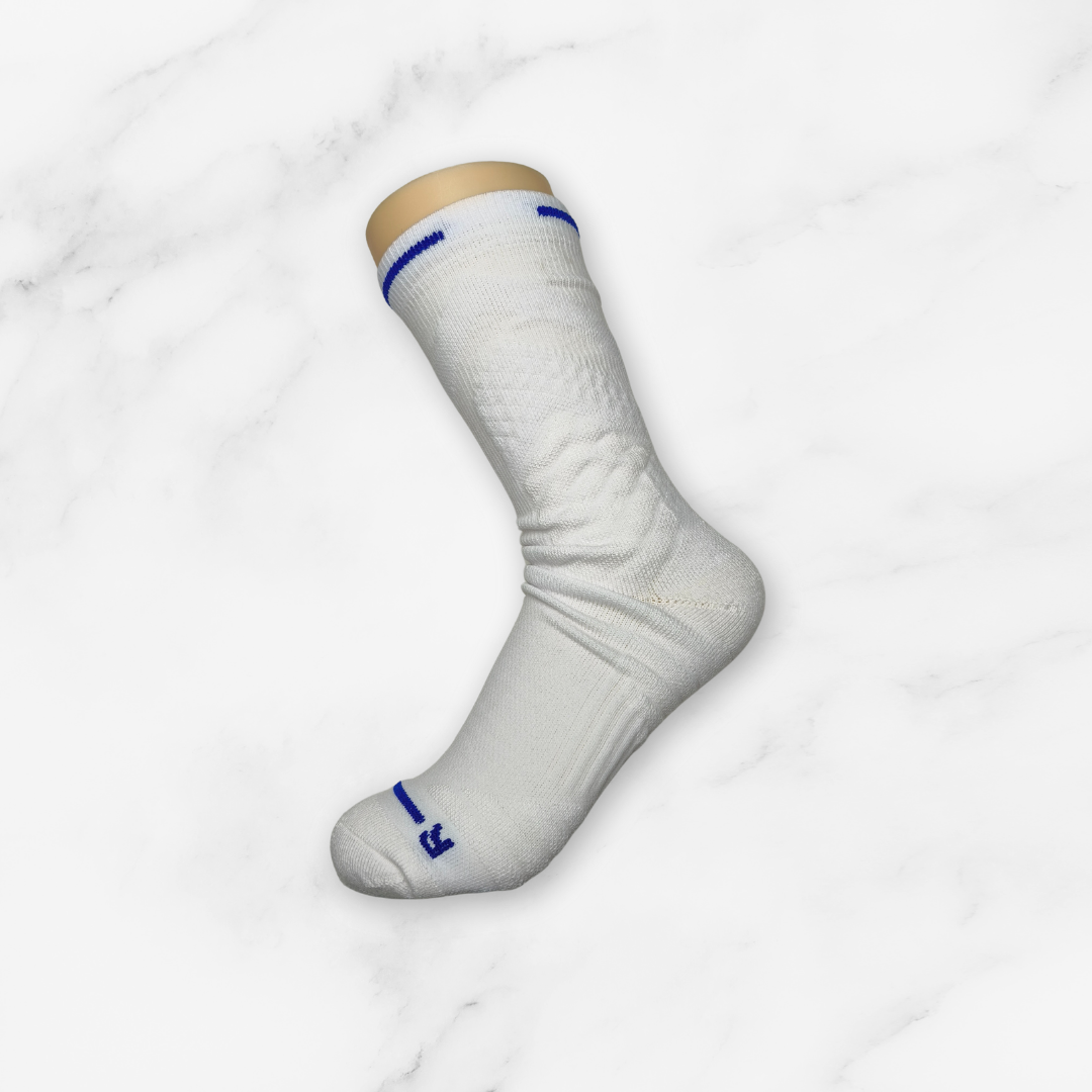 [10116] - 2 Pairs Men’s Cotton Blend Basketball High-Cut Crew Socks – Cushioned, Breathable & Sweat-Absorbing _11