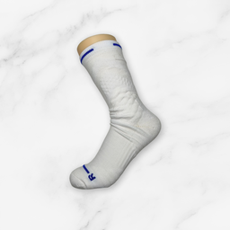 [10116] - 2 Pairs Men’s Cotton Blend Basketball High-Cut Crew Socks – Cushioned, Breathable & Sweat-Absorbing 