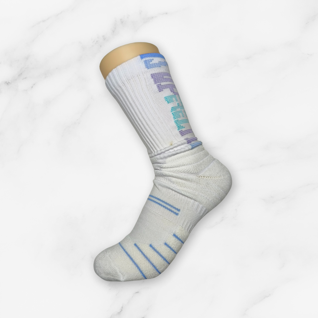[10116] - 2 Pairs Men’s Cotton Blend Basketball High-Cut Crew Socks – Cushioned, Breathable & Sweat-Absorbing _14