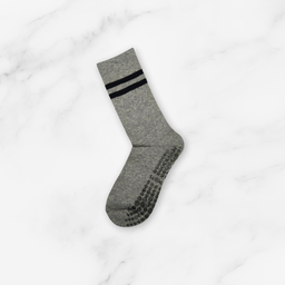 [10127] - 3 Pairs Women’s High-Cotton High-Cut Crew Socks – Breathable Stripes/Plain & Comfort 